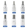 DAKCOS Hex Bit Socket Set 1/2" Drive 6 Pieces Allen