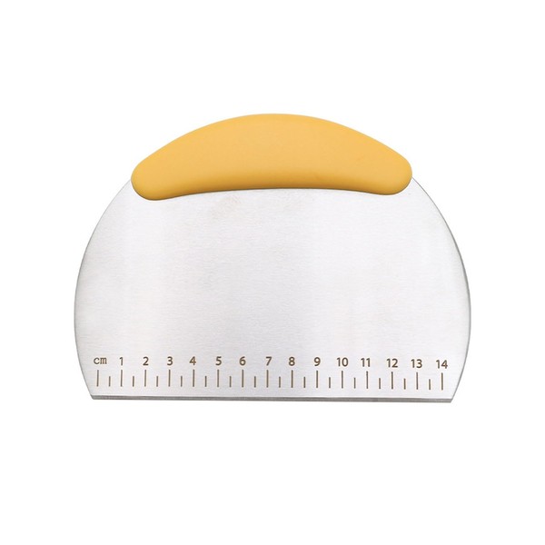 HZAOPZE Dough Scraper, Dough Scraper with Handle and Measuring Scale,
