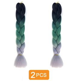 Traziewell Curly Crochet Hair Extensions Long Plait Hair Extension Hair for Braiding Hair Extensions for Women Ombre High Temperature Synthetic Hair Extension for Twist Crochet Braids Hair Pieces 2120