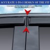 LETINGFAR Window Visors Rain Guards for Kia Rio 2012 2013