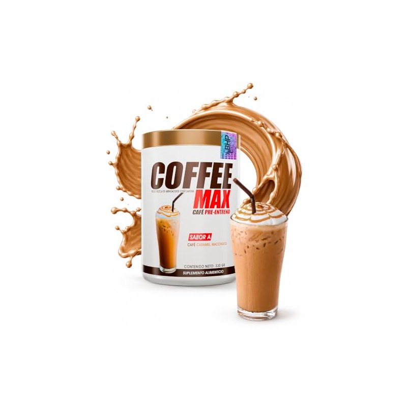 BHP NUTRITION- Coffee Max, café pre entreno (caramel macciato)
