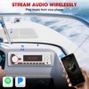 Single Din Marine Radio Receiver: Bluetooth Car Stereo for Boat