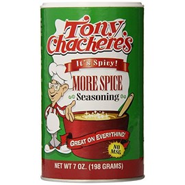 Tony Chachere More Spice Seasoning, 7-Ounce Containers (Pack of 12)