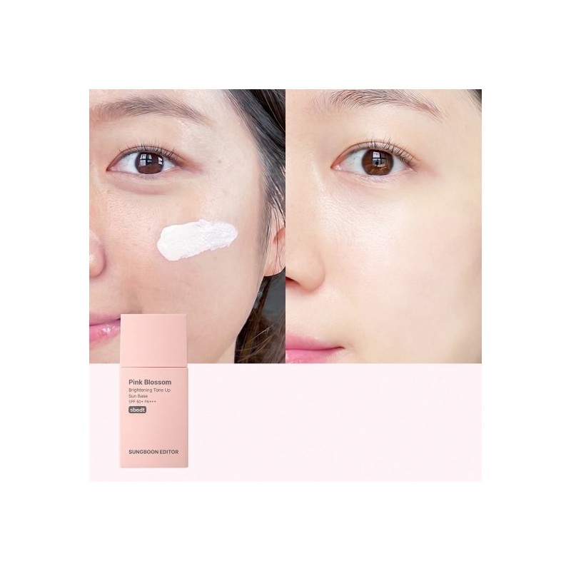 Ingredient Editor 10 Seconds Tone-Up Pink Blossom Brightening Sun Base
