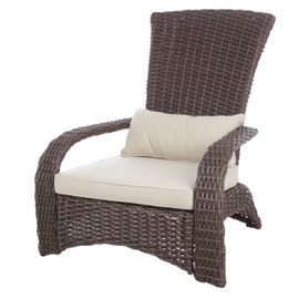 Fire Sense 62172 Coconino Wicker Chair, Mocha Deluxe