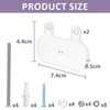 Skateboard Wall Mount, Skateboard Accessories Metal with Mounting Accessories, Skateboard