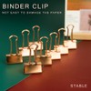 LELE LIFE Same Size Rose Gold Binder Clips 40 Pack