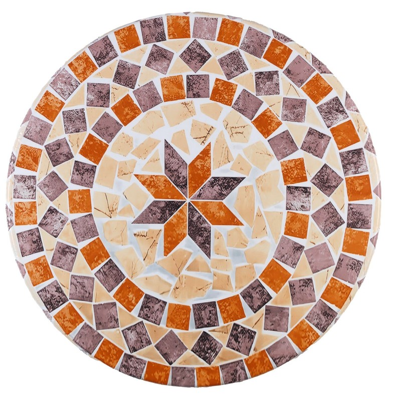 Maximex Tovaglia elasticizzata rotonda Ø 70-86 cm, motivo mediterraneo, tovaglia