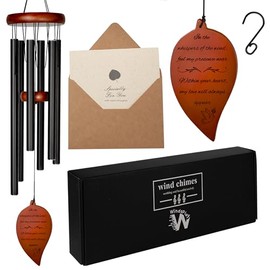 Las mejores campanillas de viento conmemorativas para exteriores – Campanillas de viento de condolencia de 32.5 pulgadas, regalos conmemorativos por la pérdida de un ser querido, regalos en recuerdo