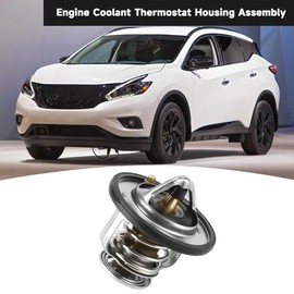 Engine Coolant Thermostat Housing Assembly - Compatible for Nissan Altima 2002-2018 for Nissan Sentra 2001-2012 for Nissan Frontier 2005-2019 - Replace Part 21200-EA00