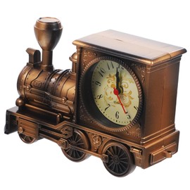 Garneck Antique Alarm Clock Table Desk Time Clock Alarm Clock Novelty Alarm Clock Train Alarm Clock Cool Train Model Alarm Clock On Bed Quartz Alarm Clock Retro Alarm Clock Old Fashioned Alarm Clock