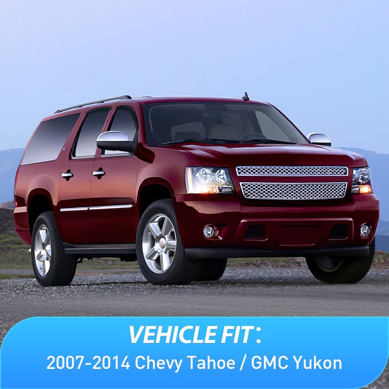 Nilight Window Rain Guards for Chevy Tahoe/GMC Yukon 2007 2008