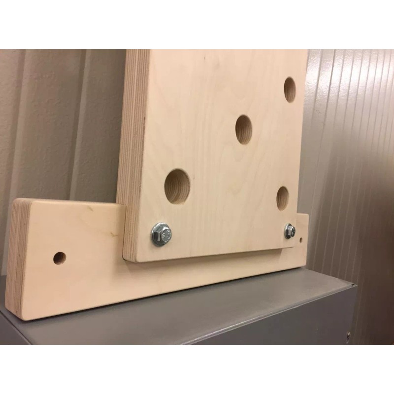 The Plyobox Warehouse 12"x48" Climbing PegBoard w/ 18" mounting brackets,
