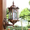 YIYIBYUS Outdoor Wall Lantern, Aluminum Glass Lantern Wall Sconce Light