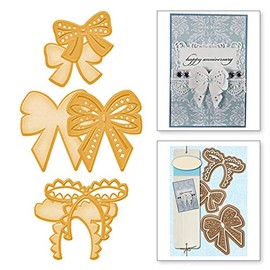 Rosette Cutting Dies,DIY Scrapbooking Artist Metal Cutting Dies New 2019 Scrapbooking for Card Making DIY Embossing Cuts Craft Dies Three Kind of Bowknots