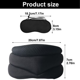 UptVin Neck Support for Snoring, Cervical Collar for Sleeping, Anti-Snoring Ergonomic Brace, Adjustable Soft Foam Cervical Neck Brace for Sleeping, Relieves Neckpain & Spine Pressure