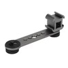 Triple Cold Shoe Extension Bracket Aluminium Alloy Microphone Stand Mount