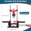 Bvomheez Portable Drill Guide, Multi Angle Drill Guide for Straight