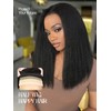 quickwig Yaki Straight Half Wig Kinky Straight Wigs for Black