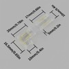 PAUTIX 8mm COB Connector 8pcs L-Shaped/Corner Connector,Unwired Clips Solderless Adapter