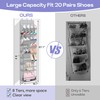 MISSLO Clear Over the Door Shoe Organizer Large Deep Pockets