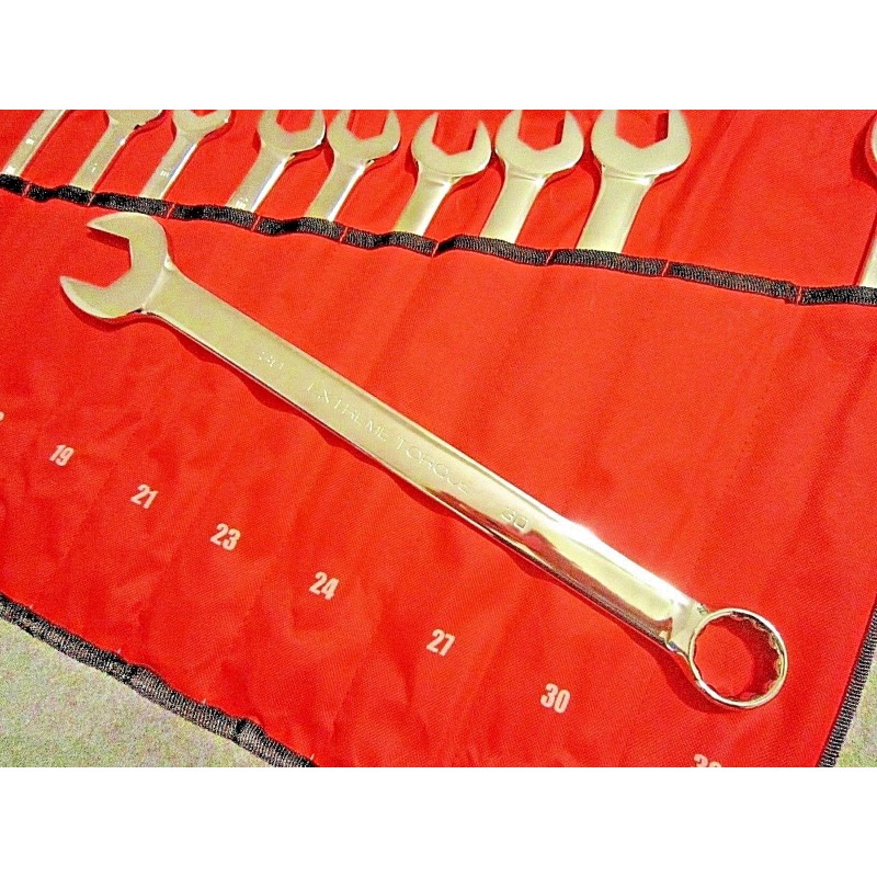 Extreme Torque Corp Extra Long Metric Combination Wrench Set 10