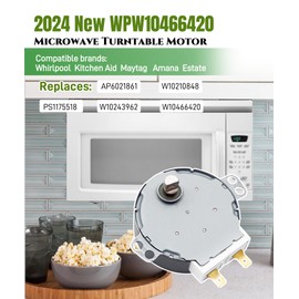 2025 New WPW10466420 Microwave Turntable Motor Assembly for Whirlpool Microwave,Replaces W10210848,W10243962,W10466420,AP6021861,PS11755189