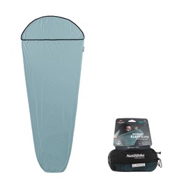 Naturehike Sleeping Bag Liner with Storage Bag, Ultra-Light, Compact, Elastic, Soft, Quick Dry, Warm, Moisture-Wicking, Machine-Washable, Camping, Hotels, Indoors, Car Stays, Disaster Preparedness