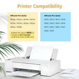 962XL Ink Cartridges Combo Pack Replacement for 962XL 962 Ink Cartridges for HP Printers Compatible with HP OfficeJet Pro 9010 9015 9018 9025 9020 9012 Printer