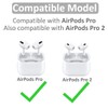 3 Pairs Compatible with AirPods Pro and Pro 2 Ear