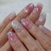 Chic Love Me Glass Bead Handmade Nail Tip - Ballerina