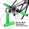 X AUTOHAUX Pair Rear Foot Pegs Footrests Green for Bicycle