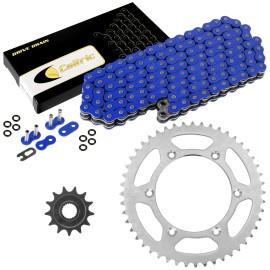 Caltric Blue O-Ring Drive Chain & Sprockets Kit for Yamaha YZ125 2005-2017