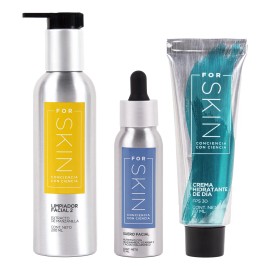 For Skin Kit 3 Piezas - Rutina Completa De Cuidado Facial