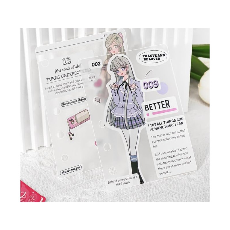 Mini 5 Notebook, Divider Plate, Set of 10, Plastic Divider