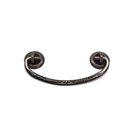 Restore Hardware 3" CC Victorian Drawer Pull - Antique Furniture Drawer Pull - Cabinet Drawer Pull - Drop Bail Drawer Pull Solid Cast Brass, Antiqued - Excellent Replica of an Antique Original