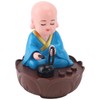 Musical Nodding Monk Figurine Decoration Moving Head Buddha Statue with