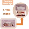 Nail Tips, Set of 24 Flesh Nails, 3D Handmade Nail