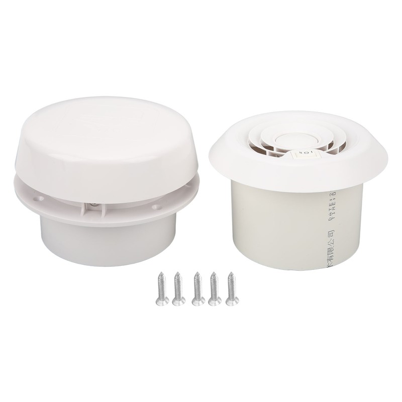 RV Mini Vent Fan White Round Noiseless Compression Resistant Vent