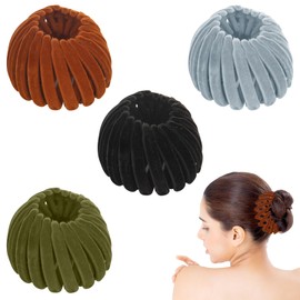 elthmpr Bird Nest Hair Clip - Pack of 4 Vintage Bird Nest Hair Clips Hair Clips for Women Ponytail Holder Haircut Bird Nest Hair Bun Clip for Everyday Use Birthday Party