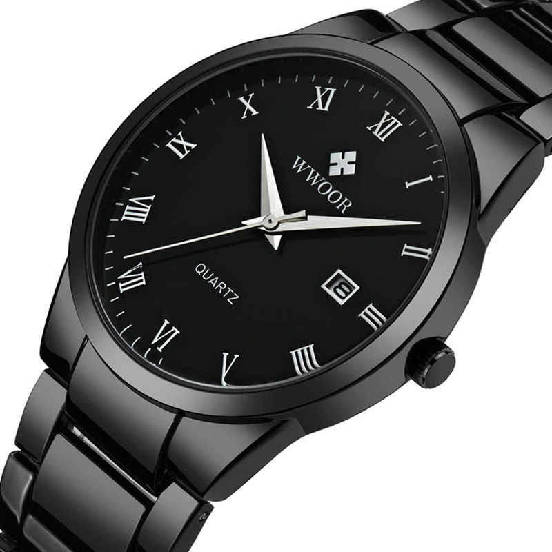 WWOOR Relojes para Hombre Analógicos de Cuarzo de con Correa