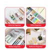 My Happy Home 12 Pcs Clear Plastic Drawer Organiser Trays,