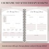 Therapy Notes Journal - Pre & Post Therapy Planner for