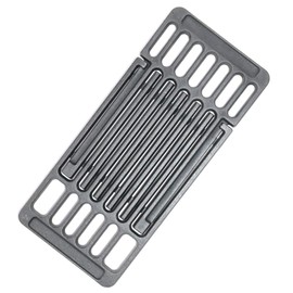 Hongso Universal Adjustable Cast Iron Grill Grate,Cooking Grid Grate Replacement for Gas Grill, Extends from 14" up to 20" L,1 Pack, PCB002