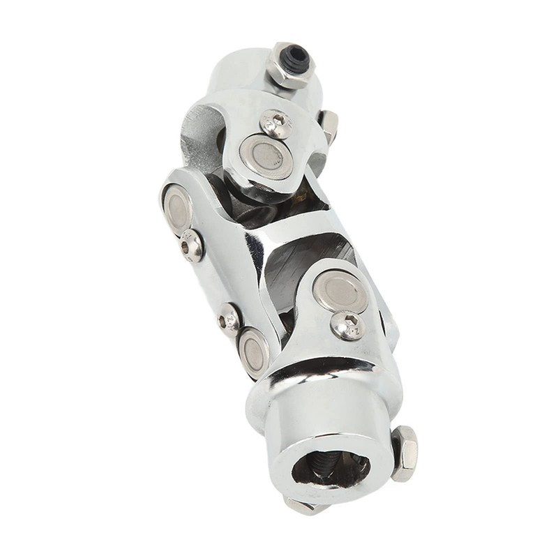 Double U Joint Coupler, Chromed 5.2in Length Double Steering U