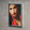 levandeo Bilderrahmen 15x20cm Alu Aluminium Silber Fotorahmen Glasscheiben Portraitrahmen Portrait
