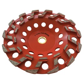 7" High Performance Diamond Grinding Wheels for Aggressive Concrete, Paint, Epoxy, Mastic, Coating Removal, #18/20 Grit, S Segments, 7/8"-5/8" Arbor