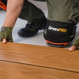 GRENPRO Professional Knee Pads for Work,Heavy Duty Thick Foam Knee Pads Tools, Knee Pad with Soft Gel Cushion for Construction, Work, Flooring, Gardening, Cleaning, Tiling