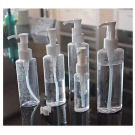 3Pcs 200ml Empty Refillable Clear Plastic Pump Bottle Travel Bottle Make Up Cosmetic Container Dispenser for Lotion Shampoo