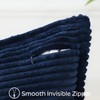 OTOSTAR Soft Corduroy Throw Pillow Covers with Splicing Set of